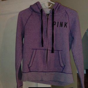 PINK Zip Up Hoodie Size Small